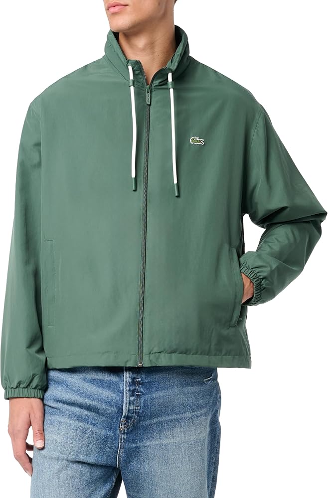 Lacoste Men's Full Zip Taffeta Rain Jacket