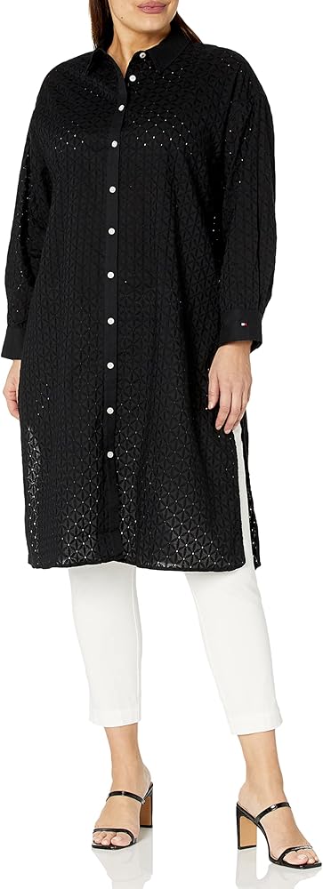 Tommy Hilfiger Women's Light Weight Casual Long Sleeve Dress