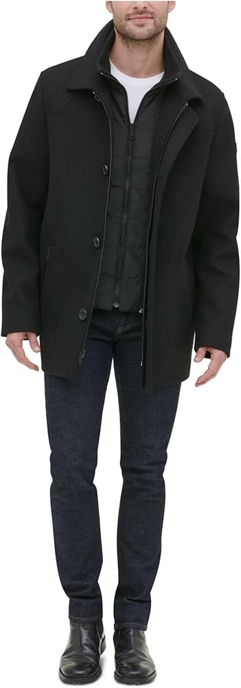 Kenneth Cole REACTION Men's Lightweight Crinkle Nylon Jacket