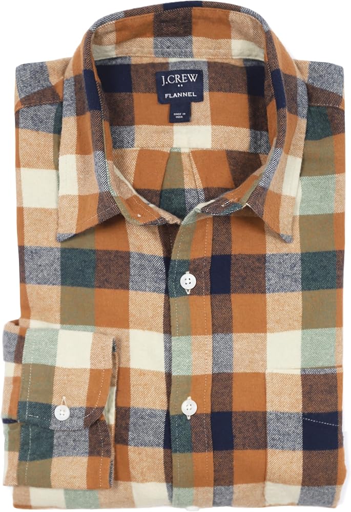 J.Crew Mercantile Men's Slim-Fit Long-Sleeve Plaid Flannel Shirt