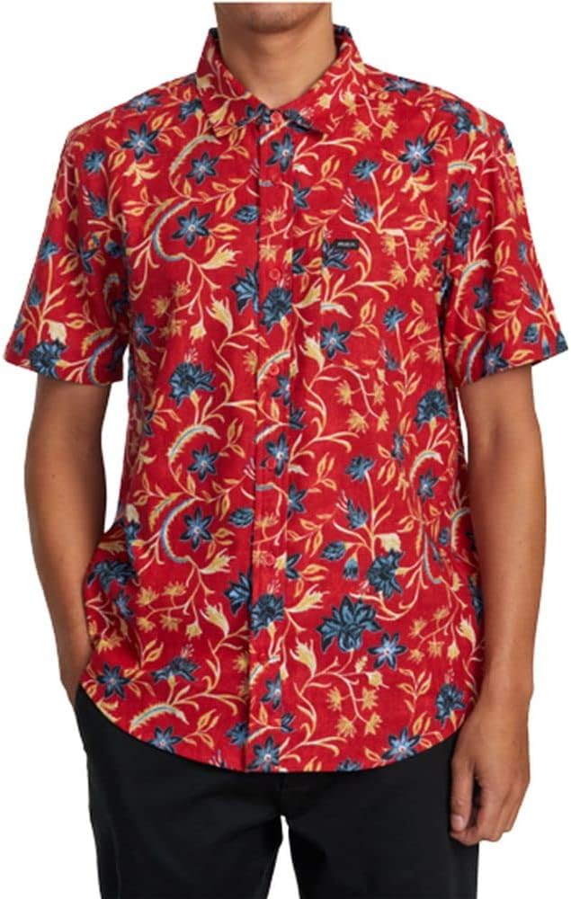 RVCA Men's Rvgazi Short Sleeve Woven