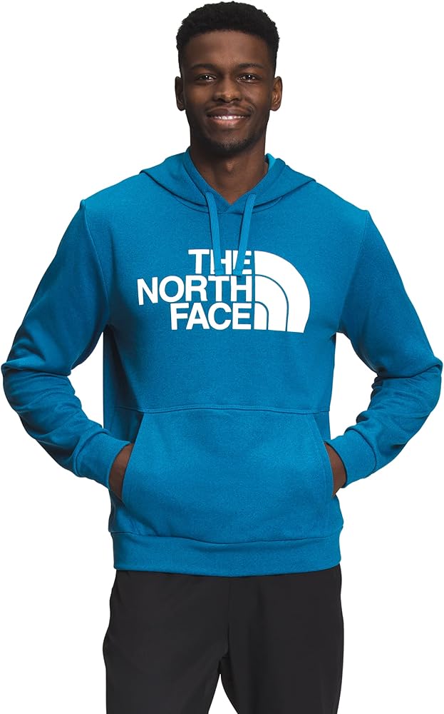 THE NORTH FACE Men's Exploration Fleece Pullover Hoodie, Banff Blue Heather, Medium