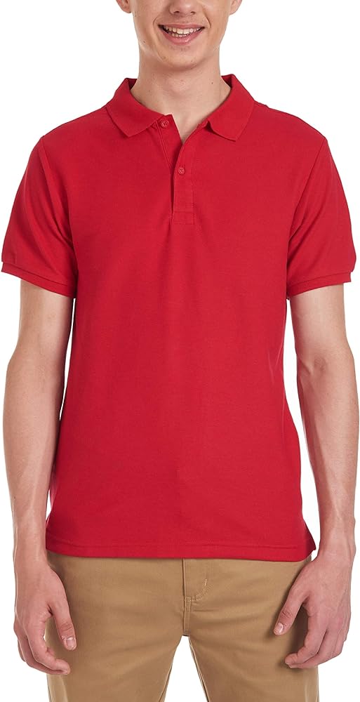 Chaps Young Men's Uniform Short Sleeve Stretch Pique Polo