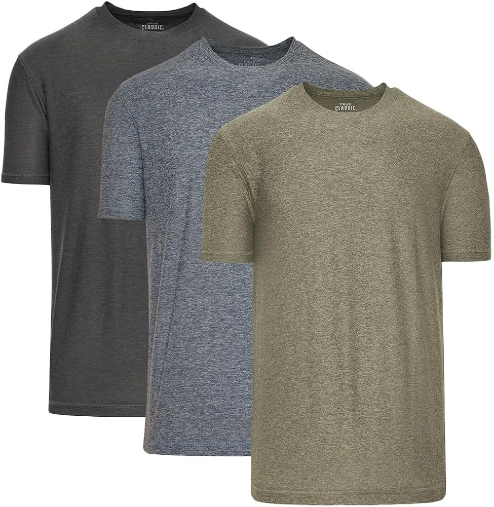 3 Pack, Men's Short Sleeve Active Crew Neck T-shirt