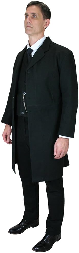 Historical Emporium Men's 100% Brushed Cotton Frock Coat