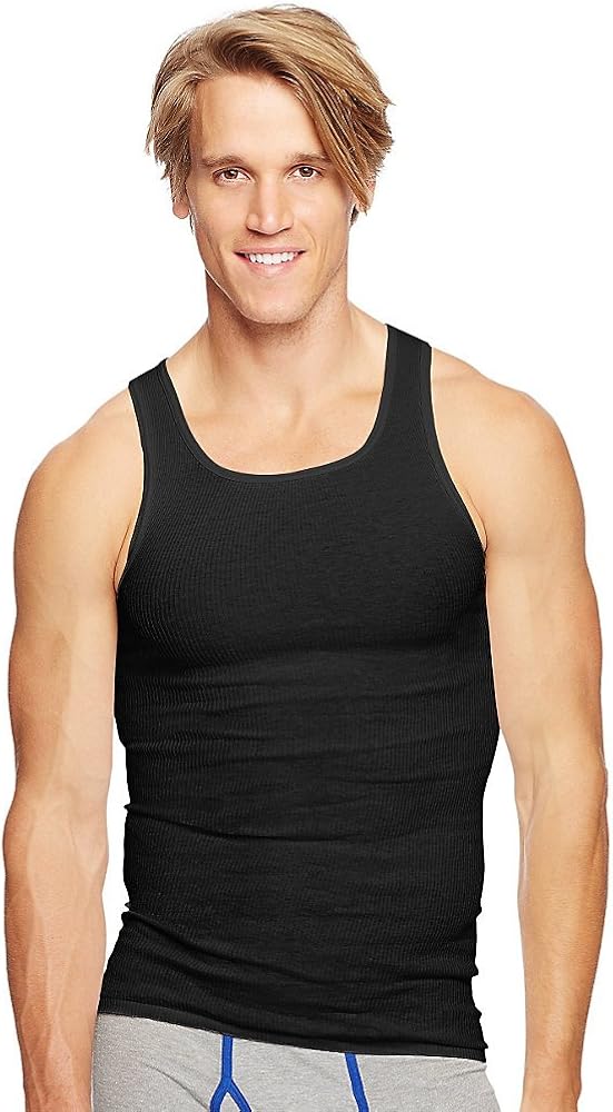 Hanes mens Ultimate Tagless Tank 4 Pack