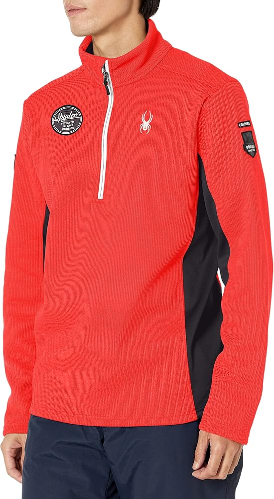 Spyder Mens Bandit Wengen Half Zip Sweater