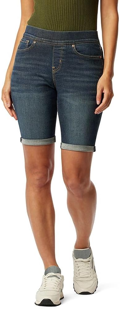 Signature by Levi Strauss & Co. Gold Women's Totally Shaping Pull on Bermuda Shorts (Available in Plus Size)