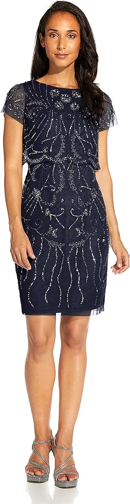 Adrianna Papell Women's Beaded Cocktail Dress