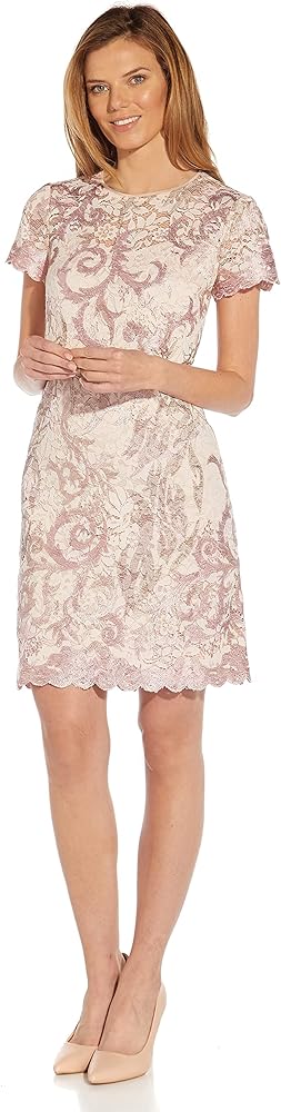 Adrianna Papell Women's Lace a Line Shift Dress