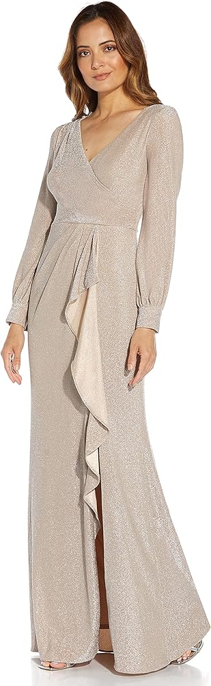 Adrianna Papell Women's Metallic Jersey Dress