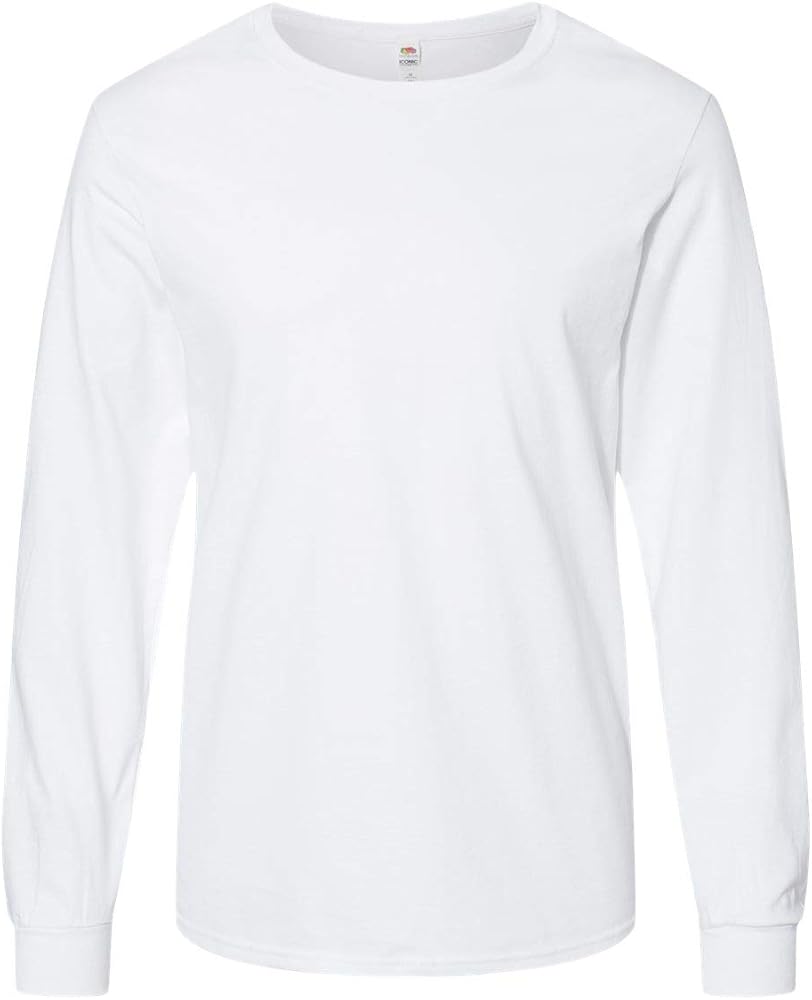 Fruit of the Loom Men's Iconic Long Sleeve T-Shirt