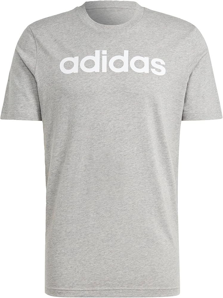 adidas Men's Essentials Single Jersey Linear Embroidered Logo T-Shirt