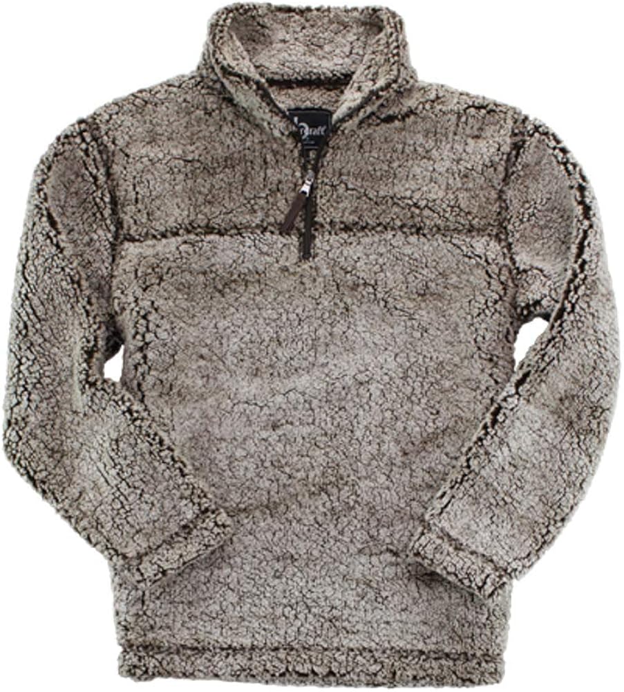 boxercraft Sherpa Quarter Zip Pullover, Warm & Cozy, Frosty Chocolate 3X