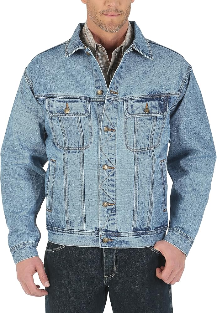 Wrangler Men's Big & Tall Unlined Denim Jacket,Vintage Indigo,X-Large Tall