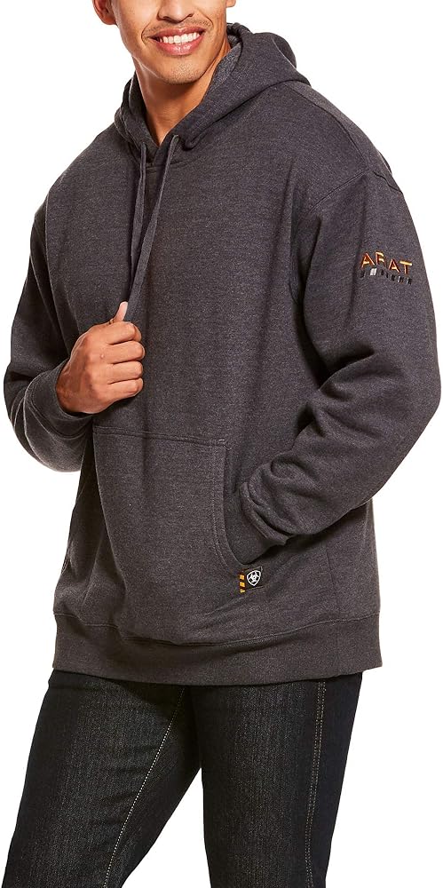 Ariat Men's Big and Tall Rebar Logo HoodieSweatshirt