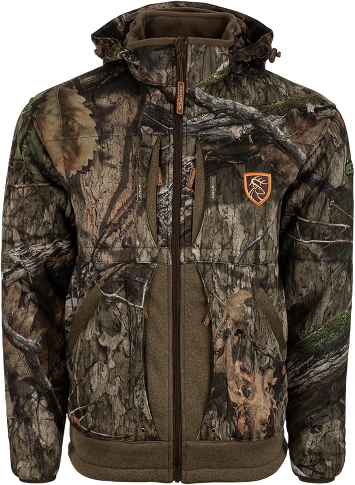 DRAKE Non-Typical Stand Hunter's Silencer Agion Active XL Warm Soft Quiet Durable Heavyweight Full-Zip Hooded Hunting Jacket