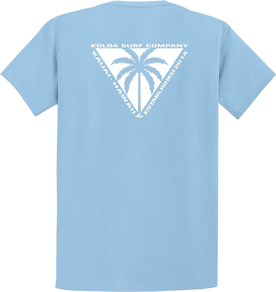 Koloa Surf Triangulated Palm T-Shirts, Lightweight Version of Our Classic Tee