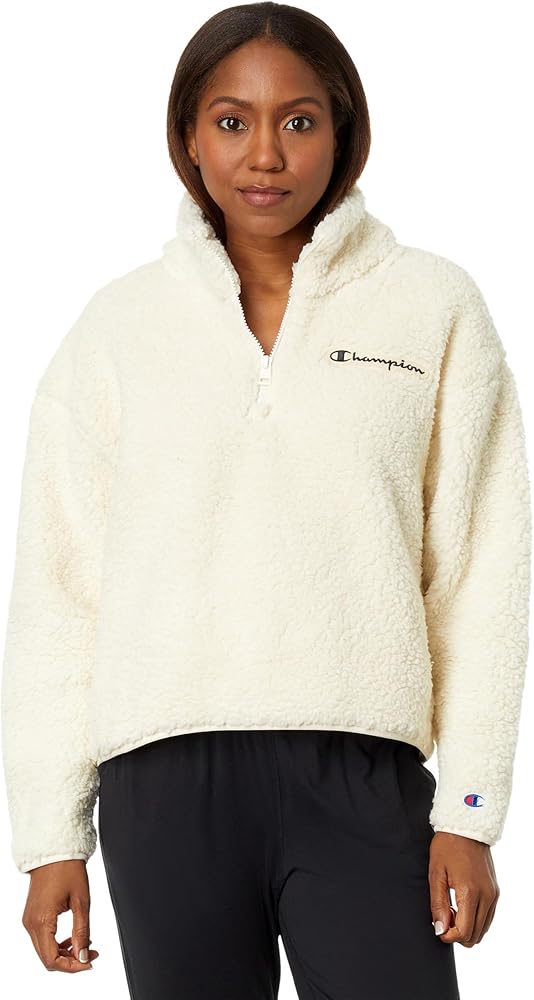 Champion Women's Cozy High Pile Quarter Zip Pullover