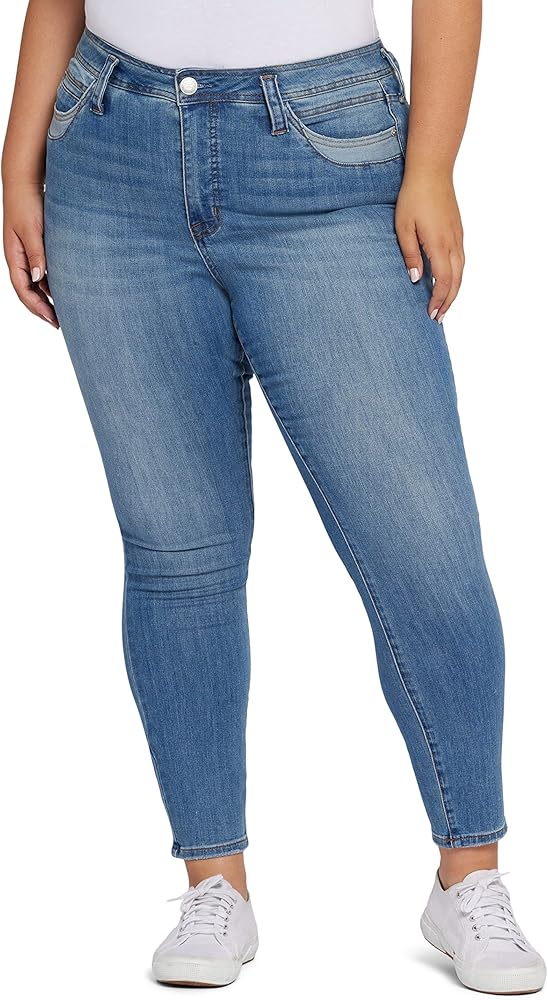 Seven7 Women's Plus Size Greenwhich Skinny