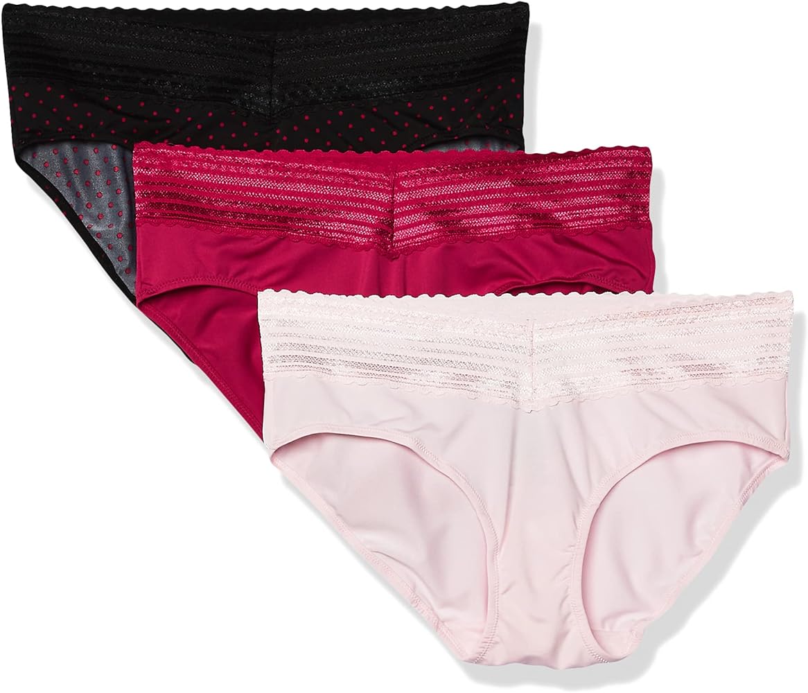 Warner's womens Blissful Benefits No Muffin 3 Pack Hipster Panties