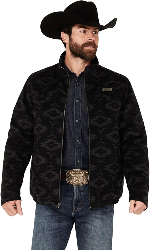 Cinch Men's Black Concealed Carry Wooly Jacket