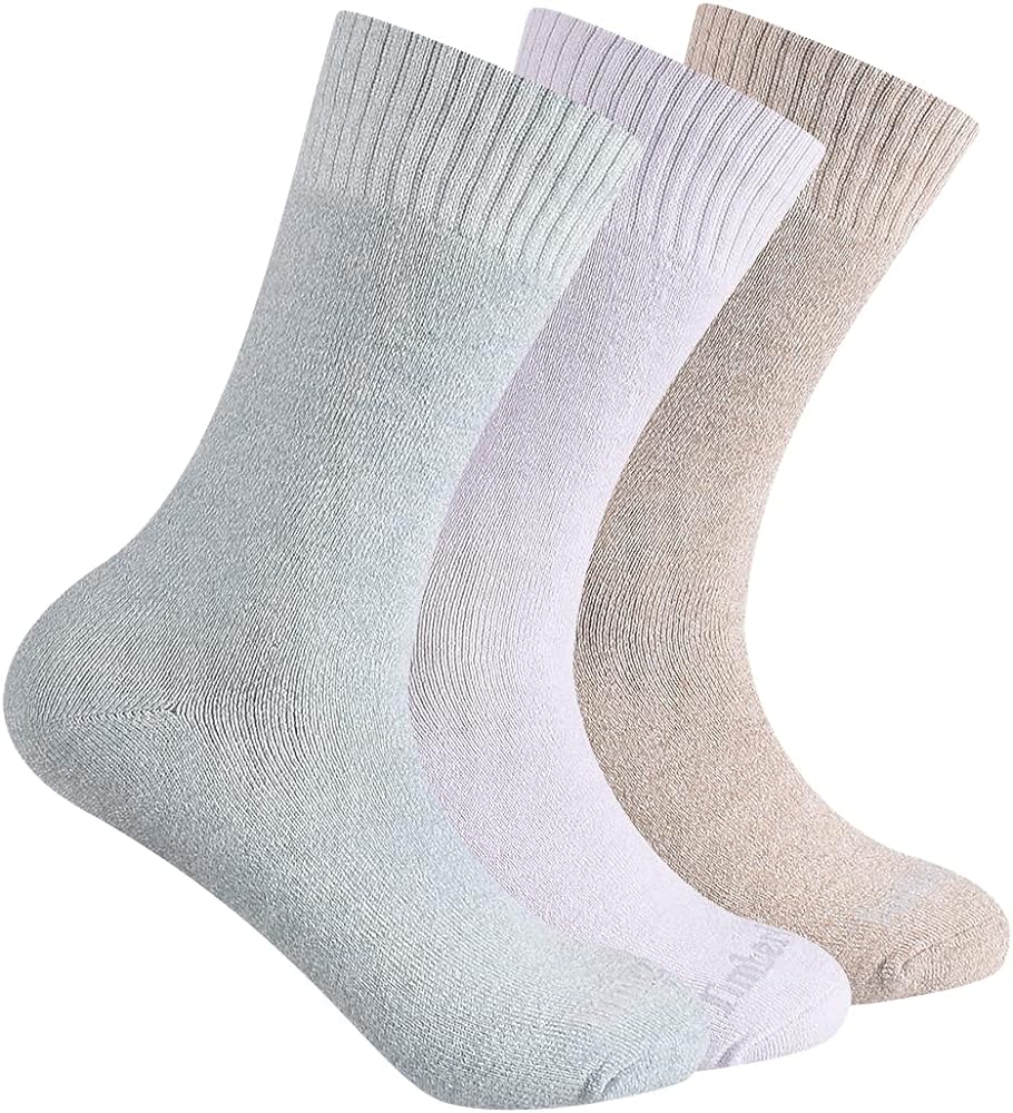 Timberland Womens 3Pack Ribbed Marled Boot Socks