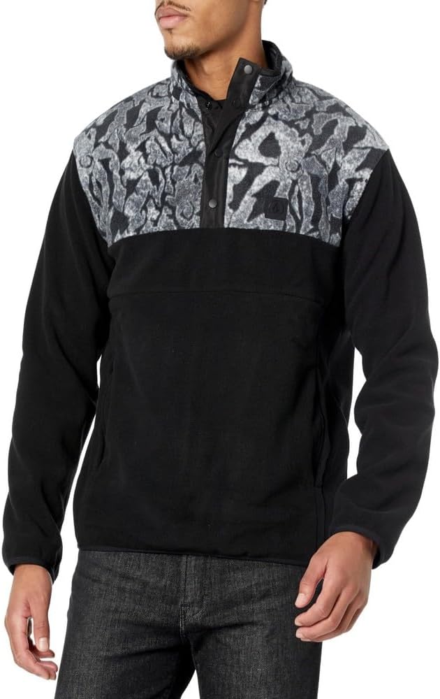 Volcom Men's Error92 Polar Fleece Mock Neck Jacket