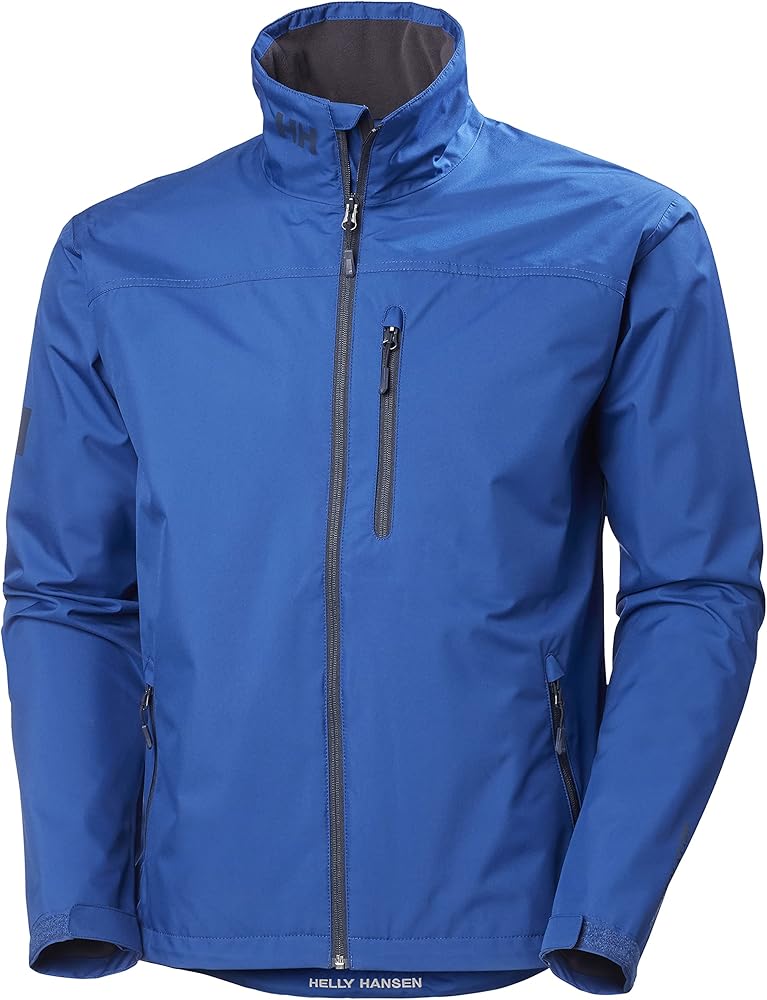 Helly-Hansen Men's Crew Midlayer Fleece Lined Waterproof Windproof Rain Jacket