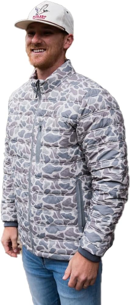 Burlebo Men's Horizontal Quilted Insulated Puffer Jacket