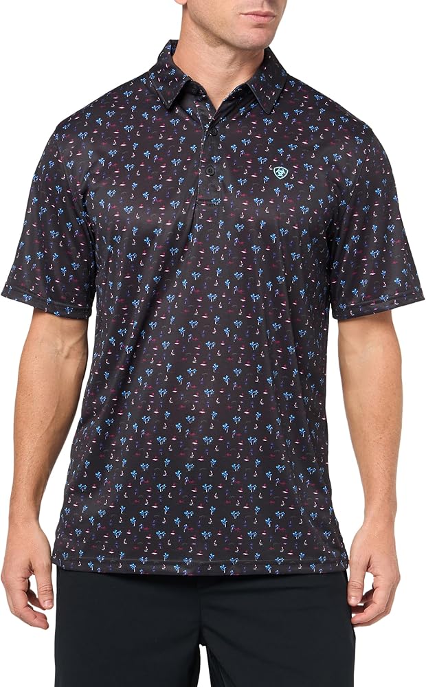 ARIAT Men's All Over Print Polo