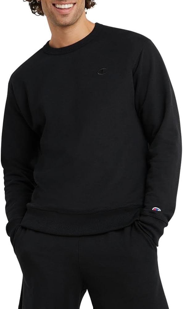 Champion Men's Crewneck, Powerblend Fleece Sweatshirt, Crewneck Sweatshirts (Reg. Or Big & Tall)