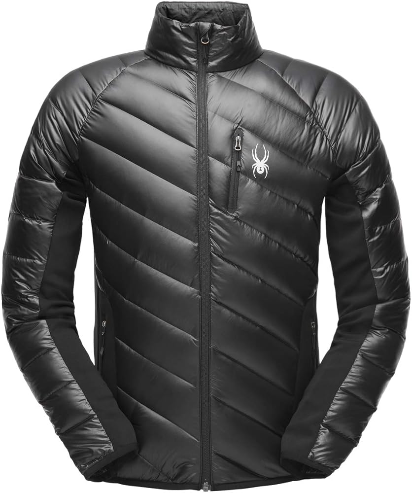 SPYDER Men’s Syrround Hybrid Full Zip Waterproof Jacket for Winter Sports