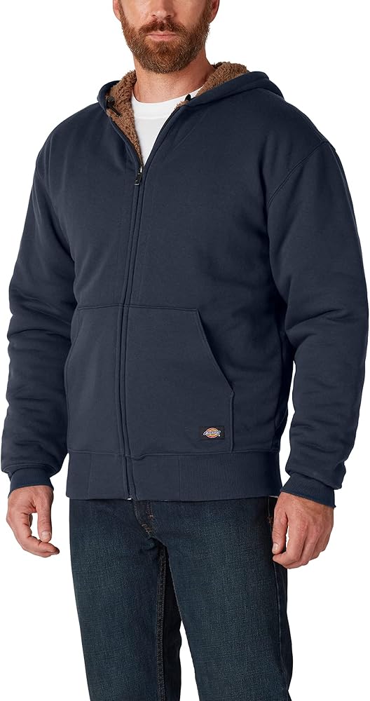 Dickies Men's Sherpa Lined Fleece Zip Hoodie