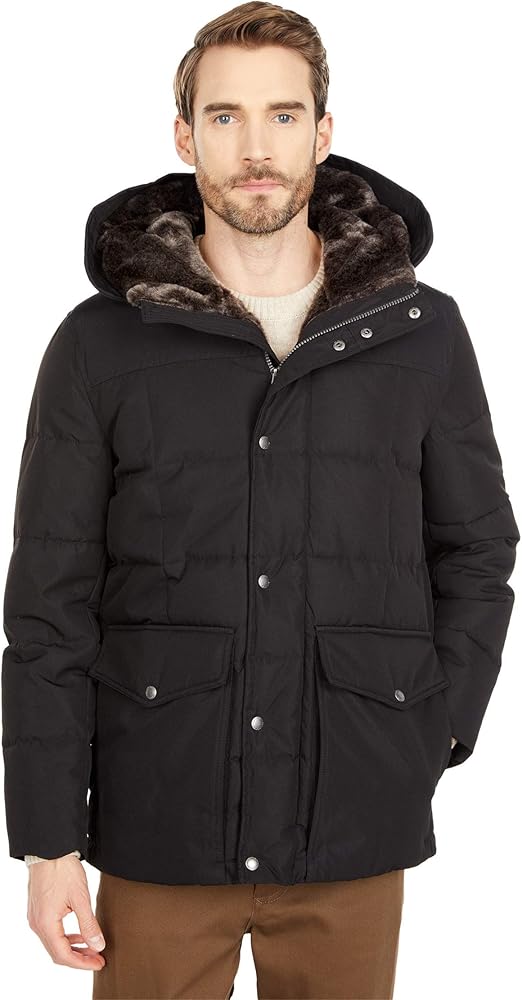 Cole Haan Men's Hooded Classic Parka Jacket