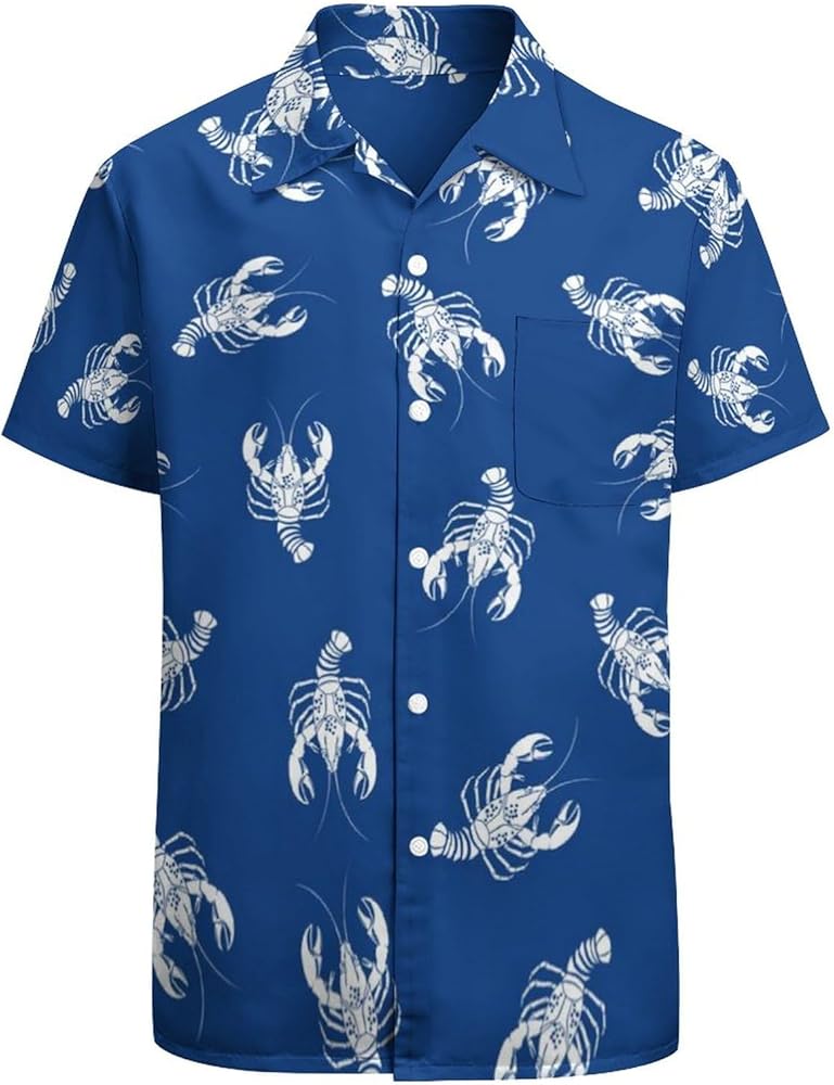 Funny Hawaiian Shirt for Men Casual Short Sleeve Button Down Beach Shirts Printed Tropical Vacation Shirts