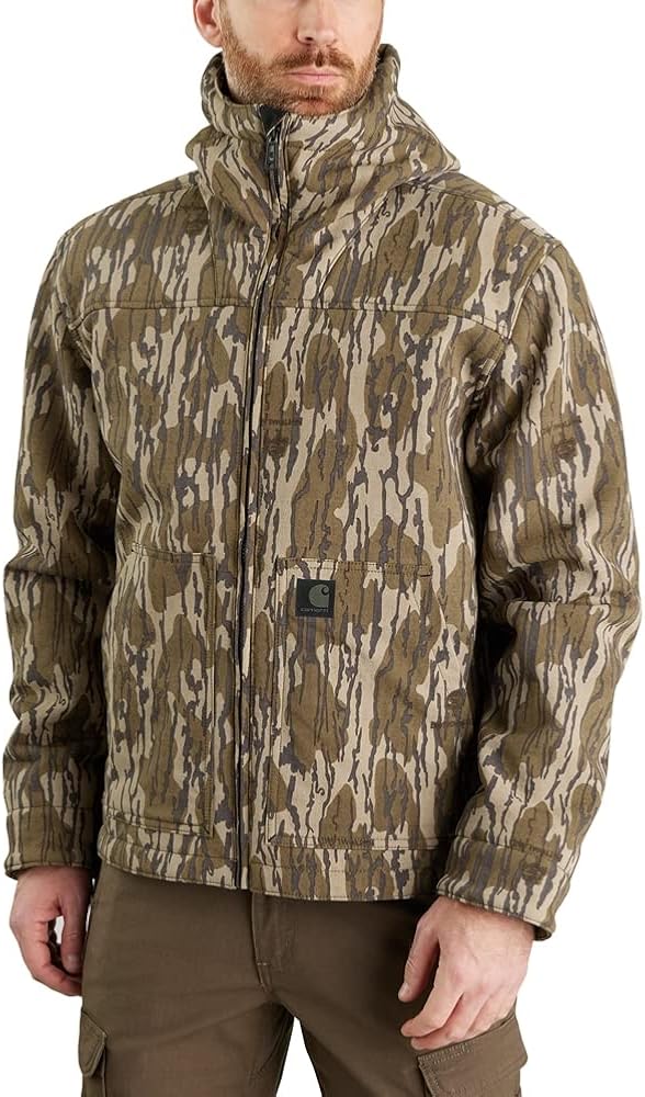 Carhartt Men's Super Dux Relaxed Fit Sherpa-Lined Camo Active Jacket