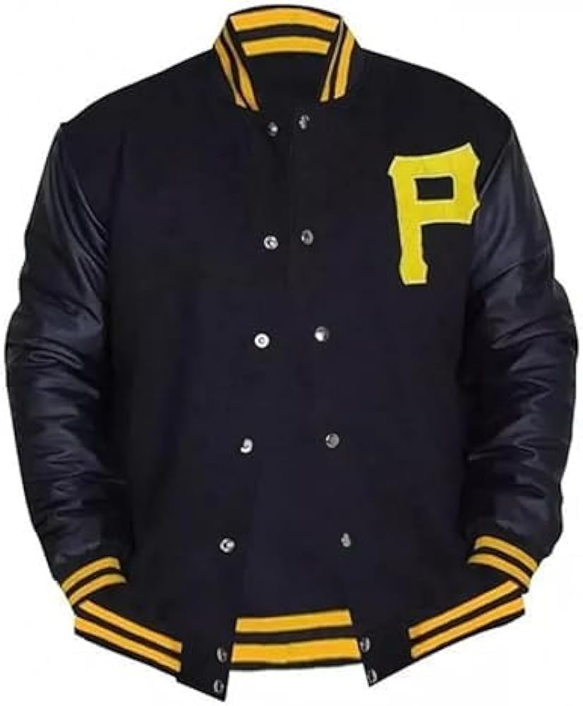 Pirates P logo Baseball Varsity Pittsburgh Jacket For Men