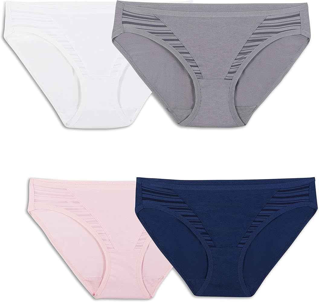 Fruit of the Loom Women's Breathable Underwear, Moisture Wicking Keeps You Cool & Comfortable, Available in Plus Size