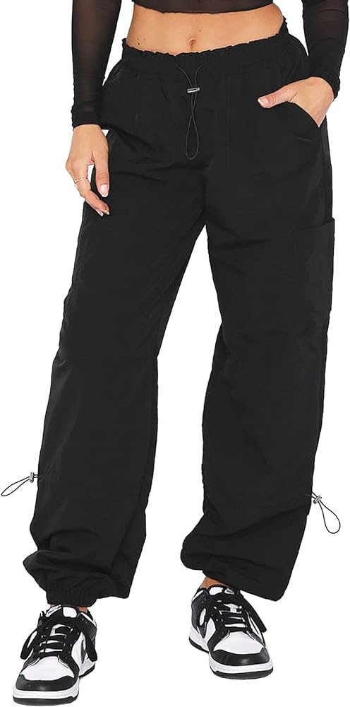 Y2K Cargo Pants Women Baggy - Parachute Pants for Women