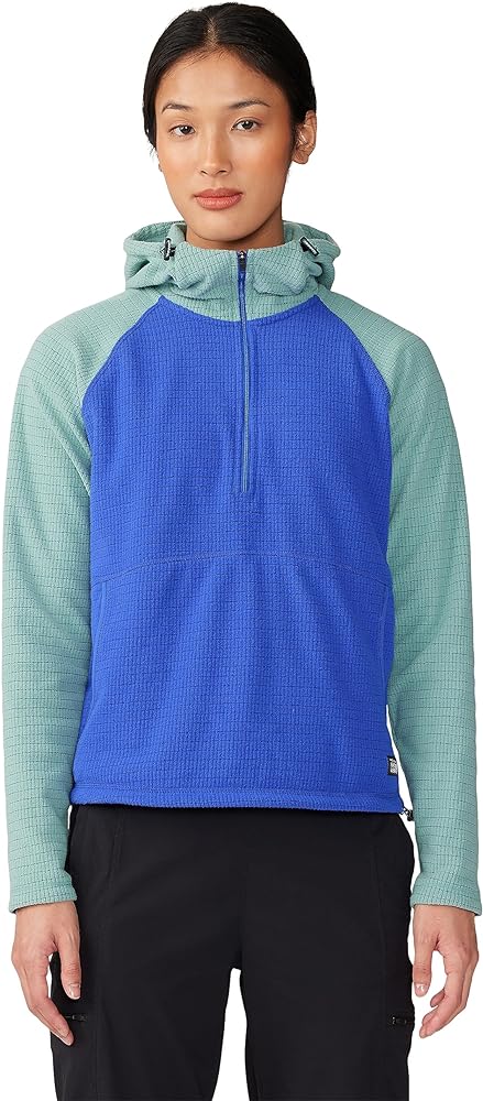 Mountain Hardwear Women's Summit Grid Half Zip Hoody for Backpacking, Hiking, and Camping | Lightweight and Insulated