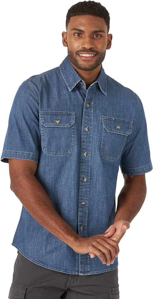 Wrangler Authentics Men's Weather Anything Short Sleeve Woven Shirt