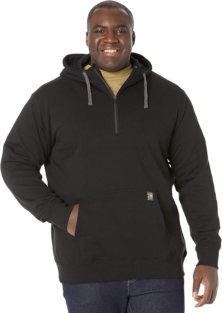 ARIAT Men's Rebar Workman 1/4 Zip Hoodie