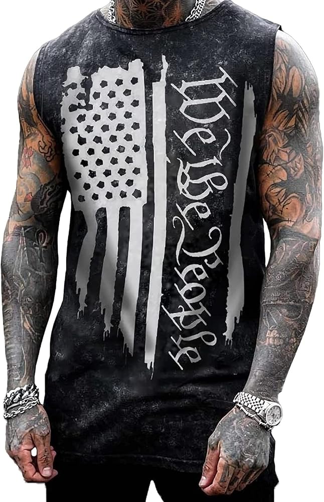 Men's Street Skull Graphic 3D Print Sleeveless Crewneck Shirt Muscle Sports Fitness Quick Dry Sports Tank Tops