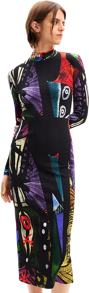 Desigual Women's Dress Long Sleeve