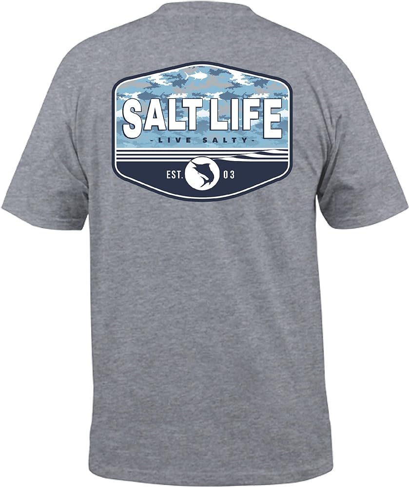 Salt Life Men's Aquatic Journey Fade Short Sleeve Tee