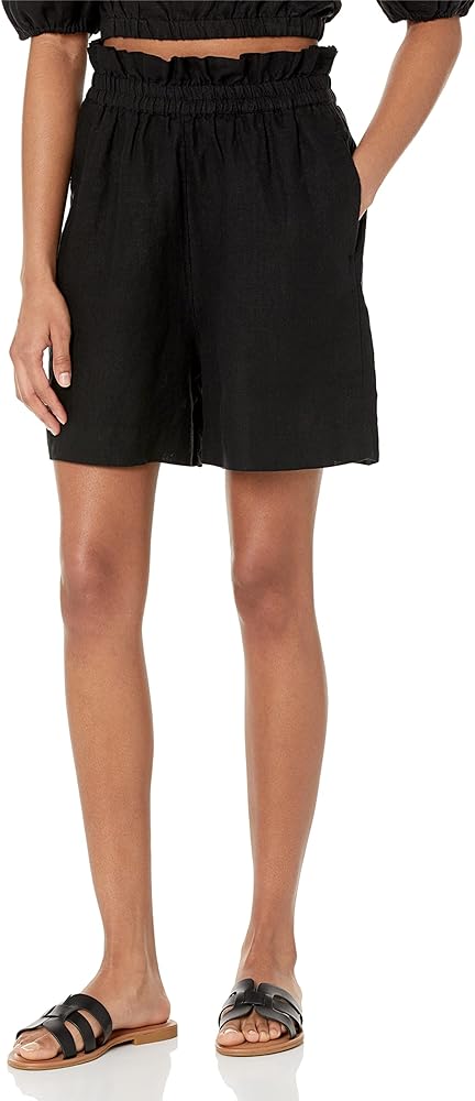 The Drop Women's Standard Priya Pull-on Linen Short