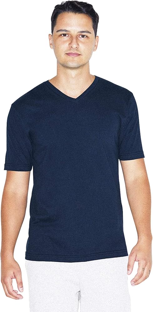 American Apparel Men’s Fine Jersey Classic Short Sleeve V-Neck T-Shirt