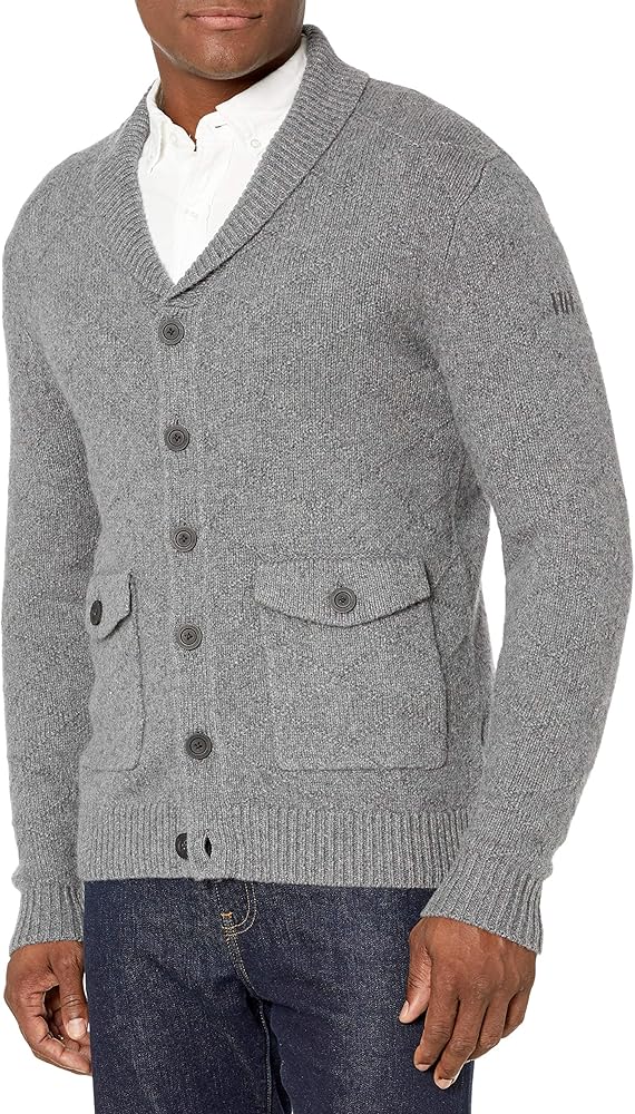 Helly-Hansen Men's Skagen Classic Wool-Blend Button-up Knit Jacket