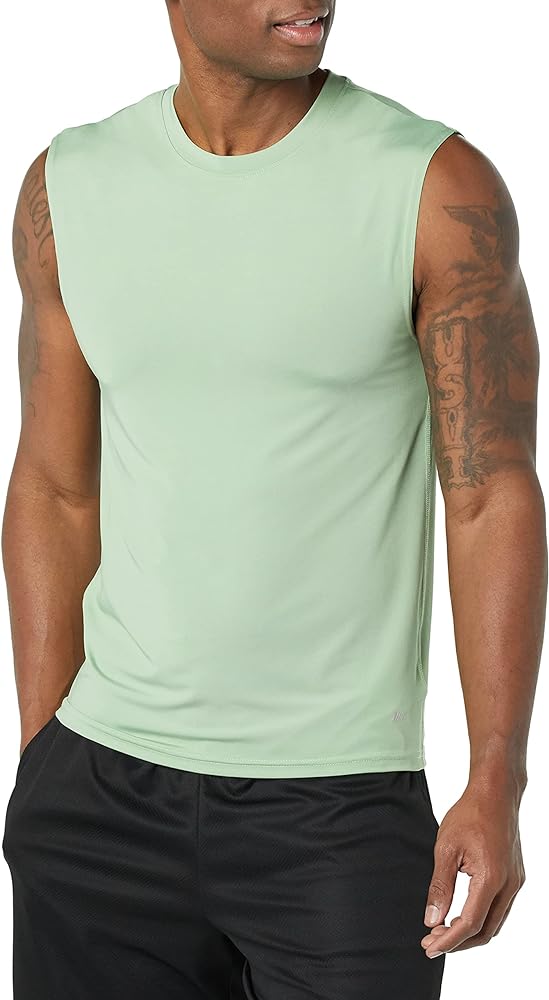 Amazon Essentials Men's Active Tech Stretch Workout Tank Baselayer